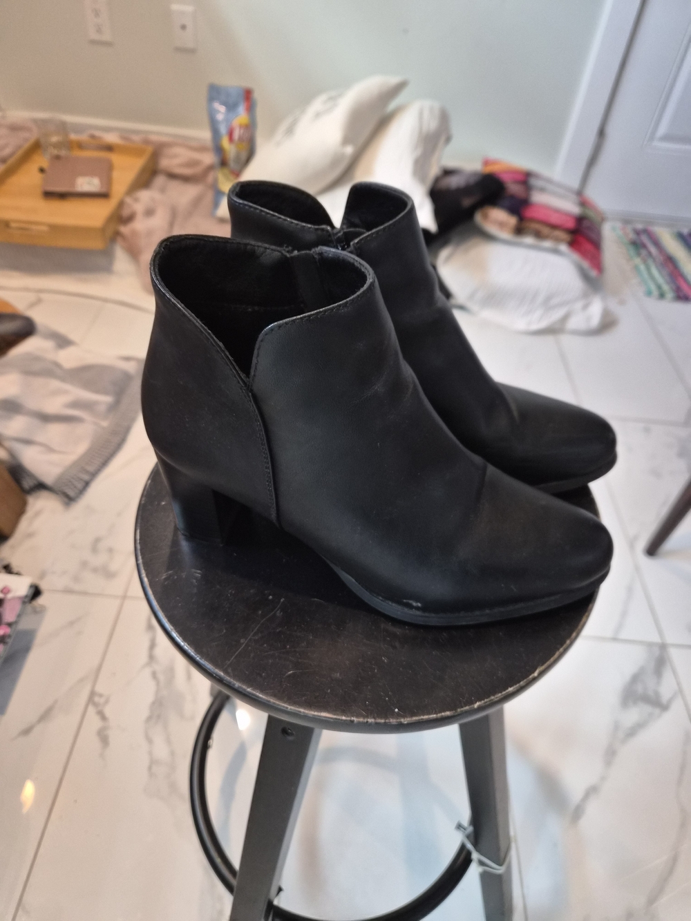 Women's Black Ankle Bootie - Classic Heel